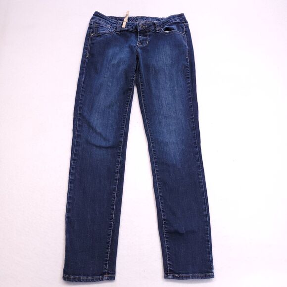 Old Navy Rock Star Casual Button Medium Wash Denim Jeans Womens Size 6 Blue - Picture 2 of 10